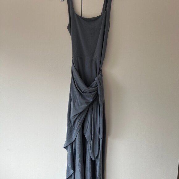 Aritzia Wilfred Saturn Midi Dress in Blue - Picture 2 of 4